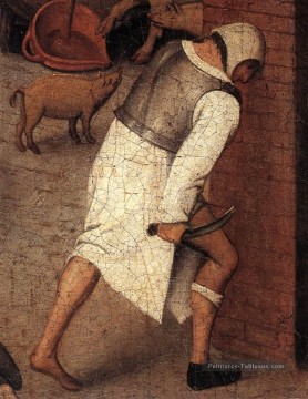  Jeune Tableaux - Proverbes 4 paysan genre Pieter Brueghel le Jeune